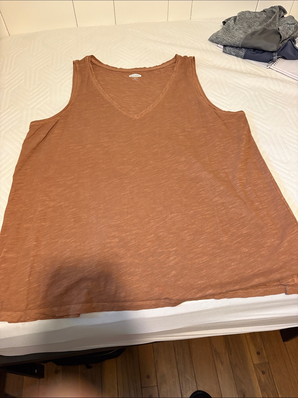 Old Navy Brown V-Neck Tank Top